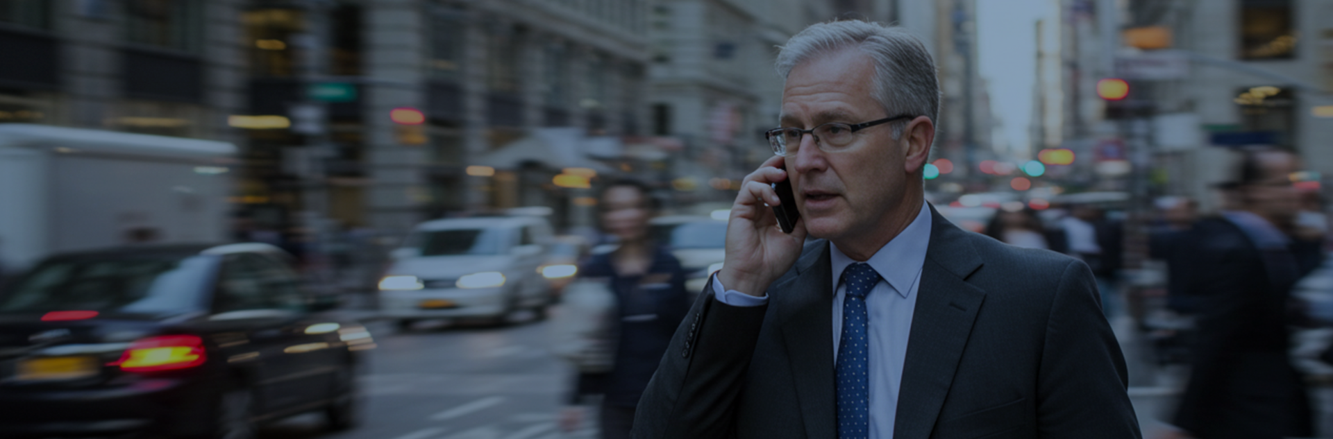 men talking on phone