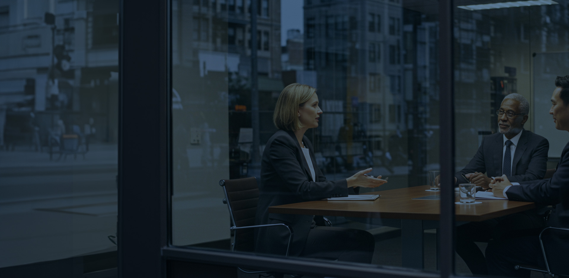people in meeting room