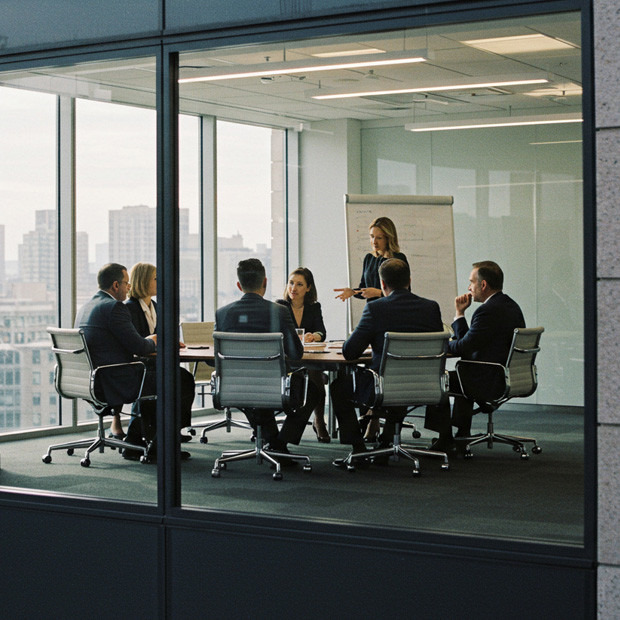people in meeting room